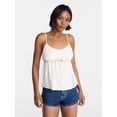 thumbnail image 1 of No Boundaries Shell Babydoll Cami Top, Women's XXS-XXL, 1 of 5