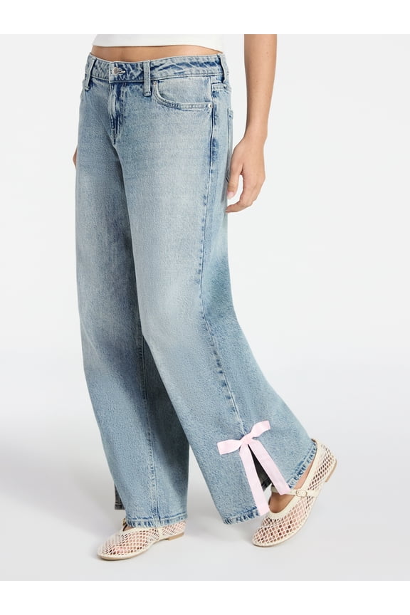 Baggy Jeans with Side Bow, Women’s 00-18