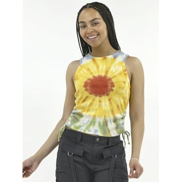 No Boundaries Side Cinch Graphic Tank Top, Women's