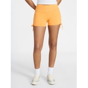 Ruched Side Bike Shorts, 4" Inseam, Women’s XXS-XXL