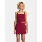 No Boundaries Side Stripe Cami and Skirt Set, 2-Piece, Women's and Women’s Plus Sizes XXS-4X