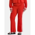 thumbnail image 1 of No Boundaries Side Stripe Flare Pants, 31” Inseam, Women's and Women’s Plus, 1 of 5
