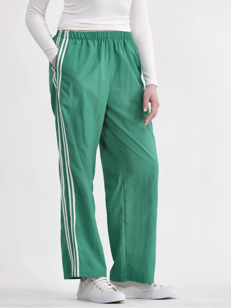 No Boundaries Side Stripe Track Pants, 31” Inseam, Women's and