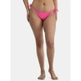 thumbnail image 1 of No Boundaries Women's Side Tie Bikini Bottoms, Sizes XXS- XXL, 1 of 5