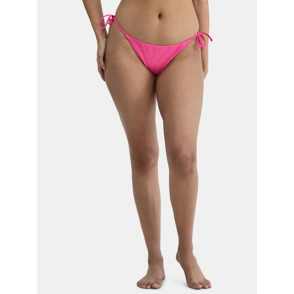 No Boundaries Women's Side Tie Bikini Bottoms, Sizes XXS- XXL