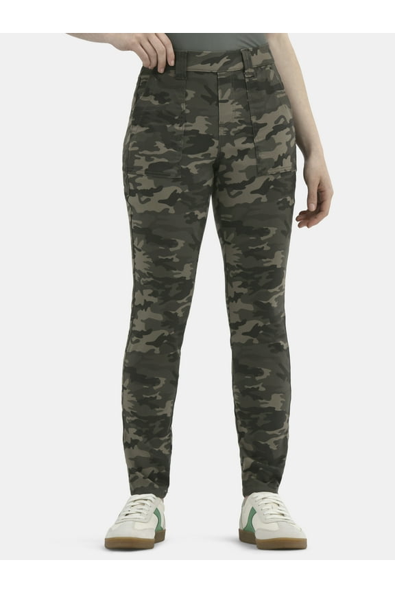 High Rise Pull On Skinny Pants, Women's