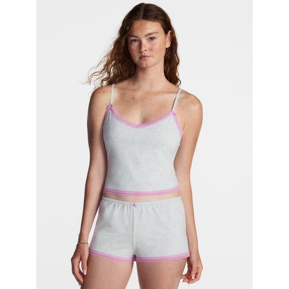 No Boundaries Sleep Lace Cami Top, Women's XXS-3X