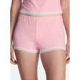 thumbnail image 1 of No Boundaries Women's Sleep Lace Shorts, Coral Kiss, XL, 1 of 4