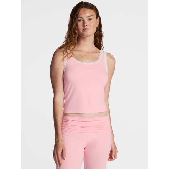 No Boundaries Sleep Lace Tank Top, Women's XXS-3X