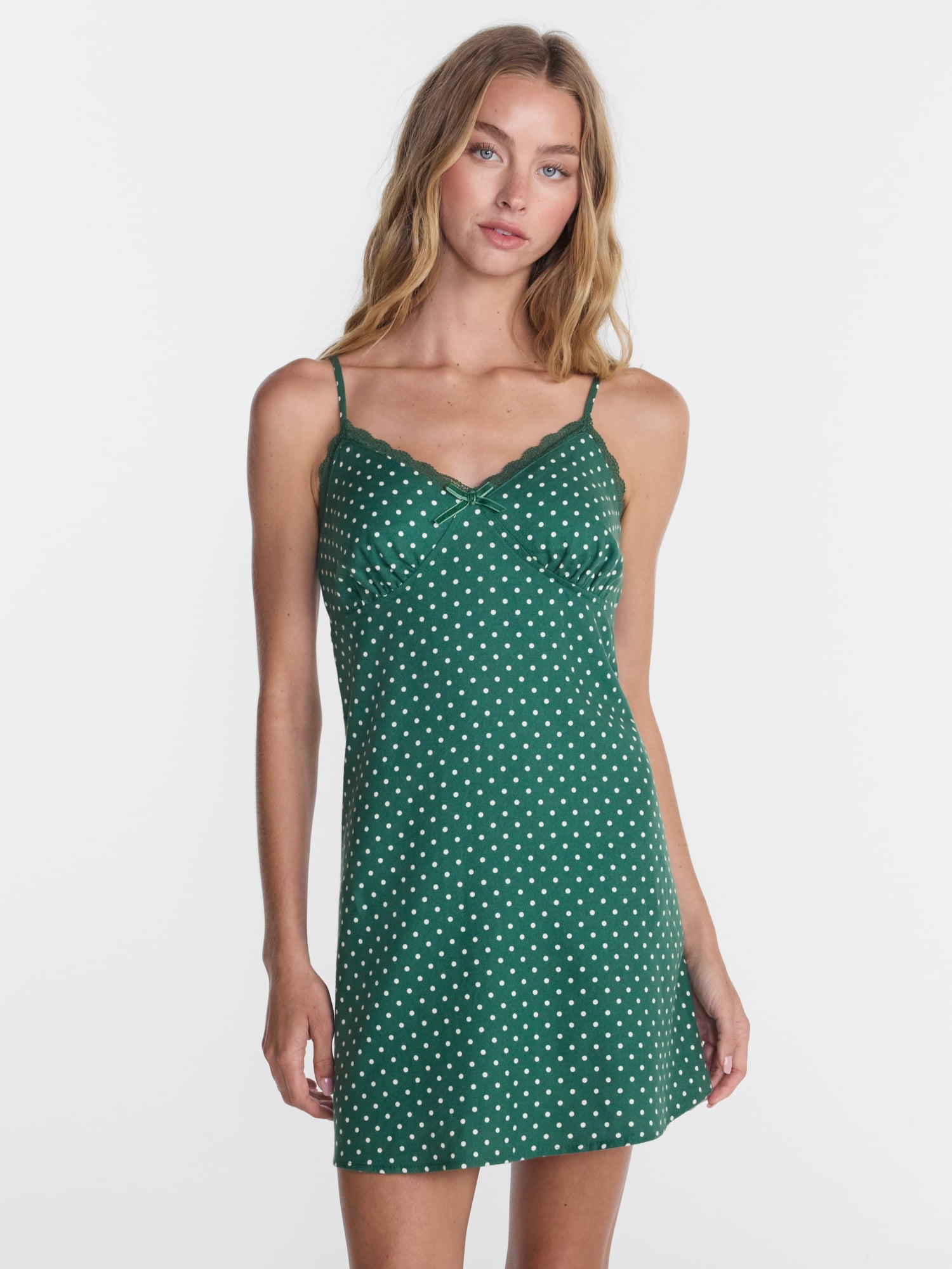 No Boundaries Sleeveless Sleep Slip Dress, Women's XS-XXL