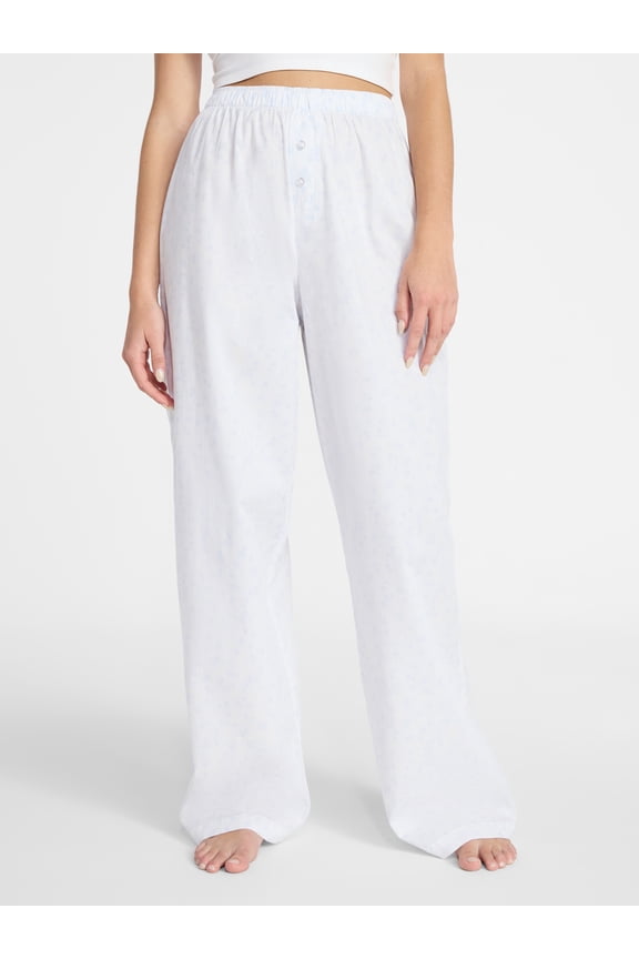 Sleepwear Cotton Boxer Pants, 31'' Inseam, Women's XS-XXL