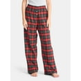 thumbnail image 1 of No Boundaries Sleepwear Cotton Boxer Pants, 31'' Inseam, Women’s, 1 of 5
