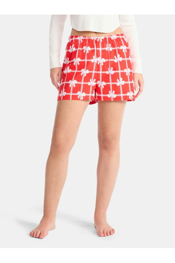 Sleepwear Cotton Boxer Shorts, 3'' Inseam, Womens