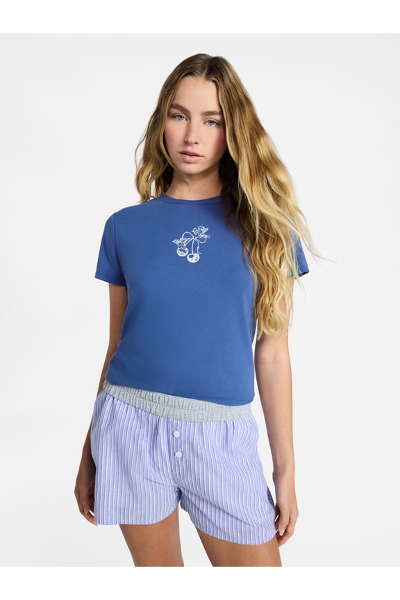 Sleepwear Graphic Baby Tee, Women's XS-XXL