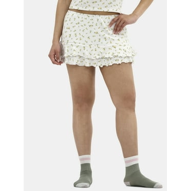 No Boundaries Sleepwear Pointelle Skort, Women's, Sizes XS-XXL