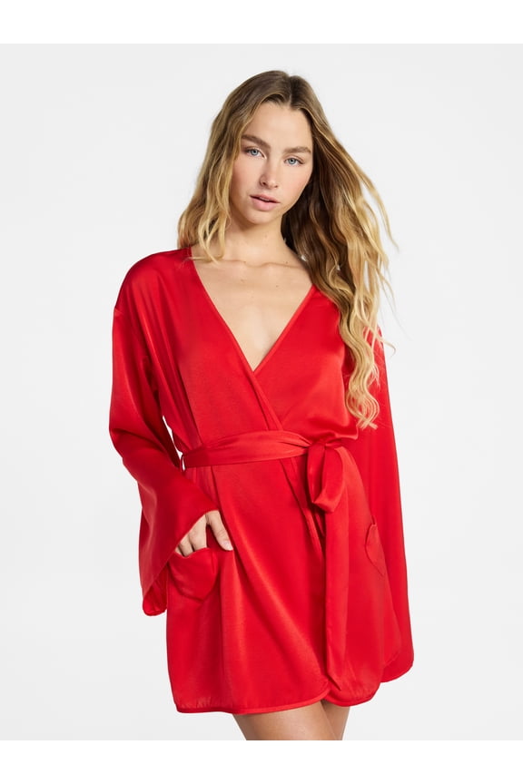 Sleepwear Satin Robe, Women's XS-XXL