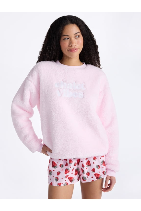 Sleepwear Teddy Fleece Pullover, Lightweight, Women’s