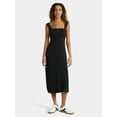 thumbnail image 1 of No Boundaries Sleeveless Midi Dress with Keyhole and Tie, Women's, 1 of 4