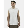 thumbnail image 1 of No Boundaries Sleeveless Muscle Tee Tank Top, Men's & Big Men's, 1 of 5