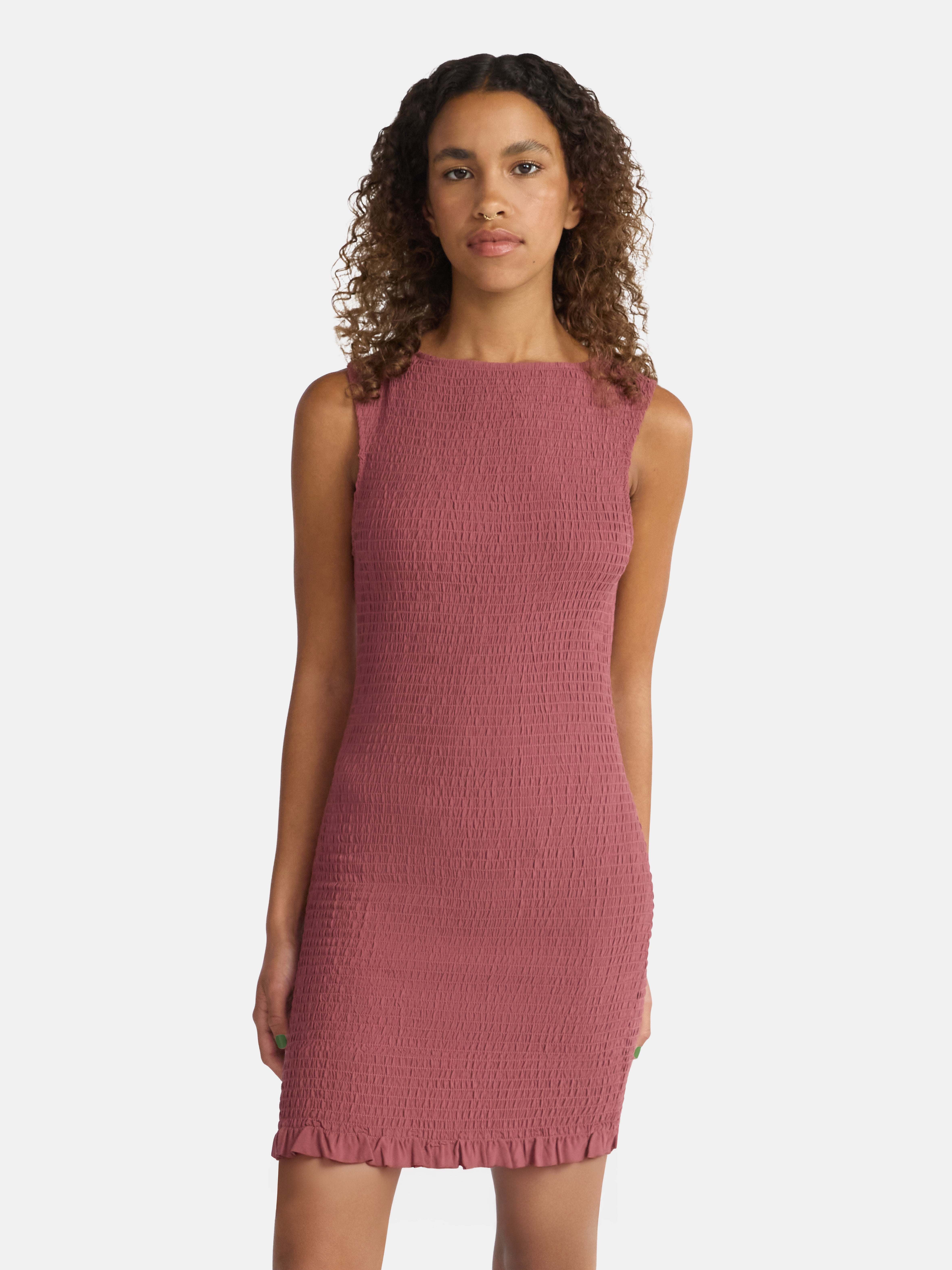 No Boundaries Plaid Seersucker Mini Tube Dress Women s