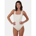 thumbnail image 1 of No Boundaries Sleeveless Square Neck Bodysuit, Women's and Women's Plus, 1 of 5