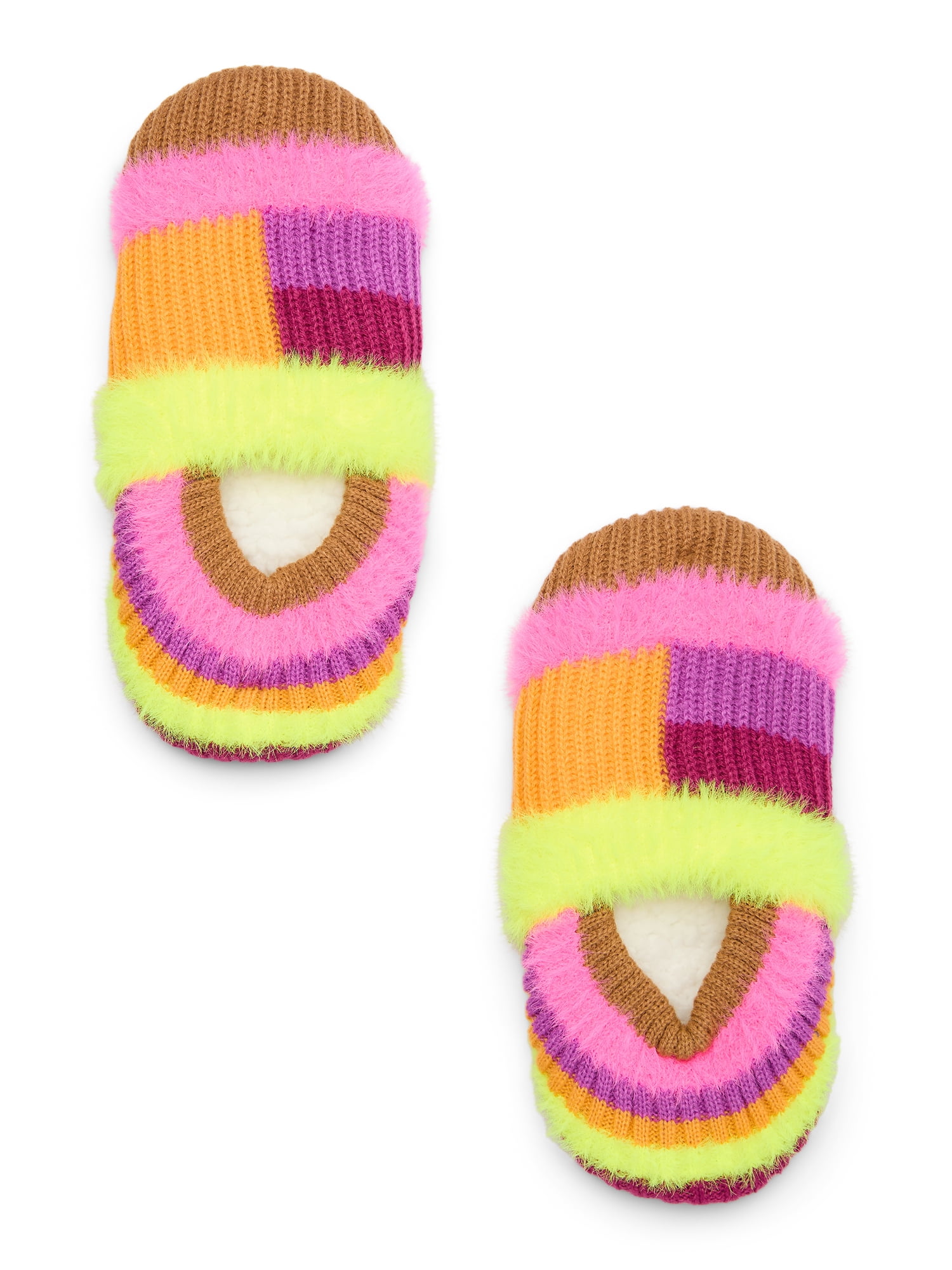 No Boundaries Women’s Slipper Socks, 1-Pack, Size 7.5-9