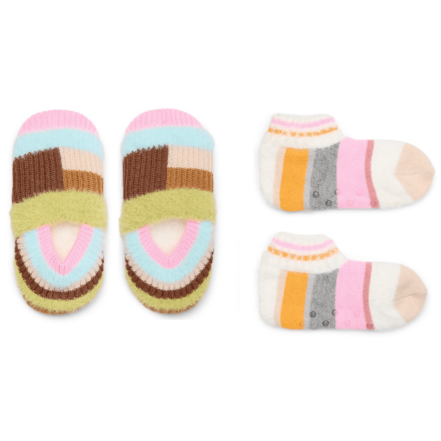 No Boundaries Slipper Socks, 2-Pack, Women's One Size