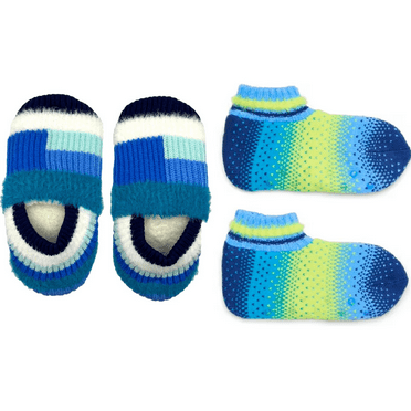 No Boundaries Slipper Socks, 2-Pack, Women's One Size