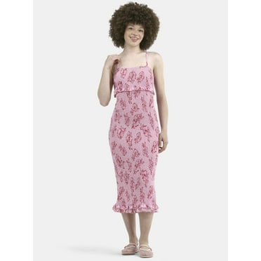 No Boundaries Smocked Bodycon Midi Dress, Women's