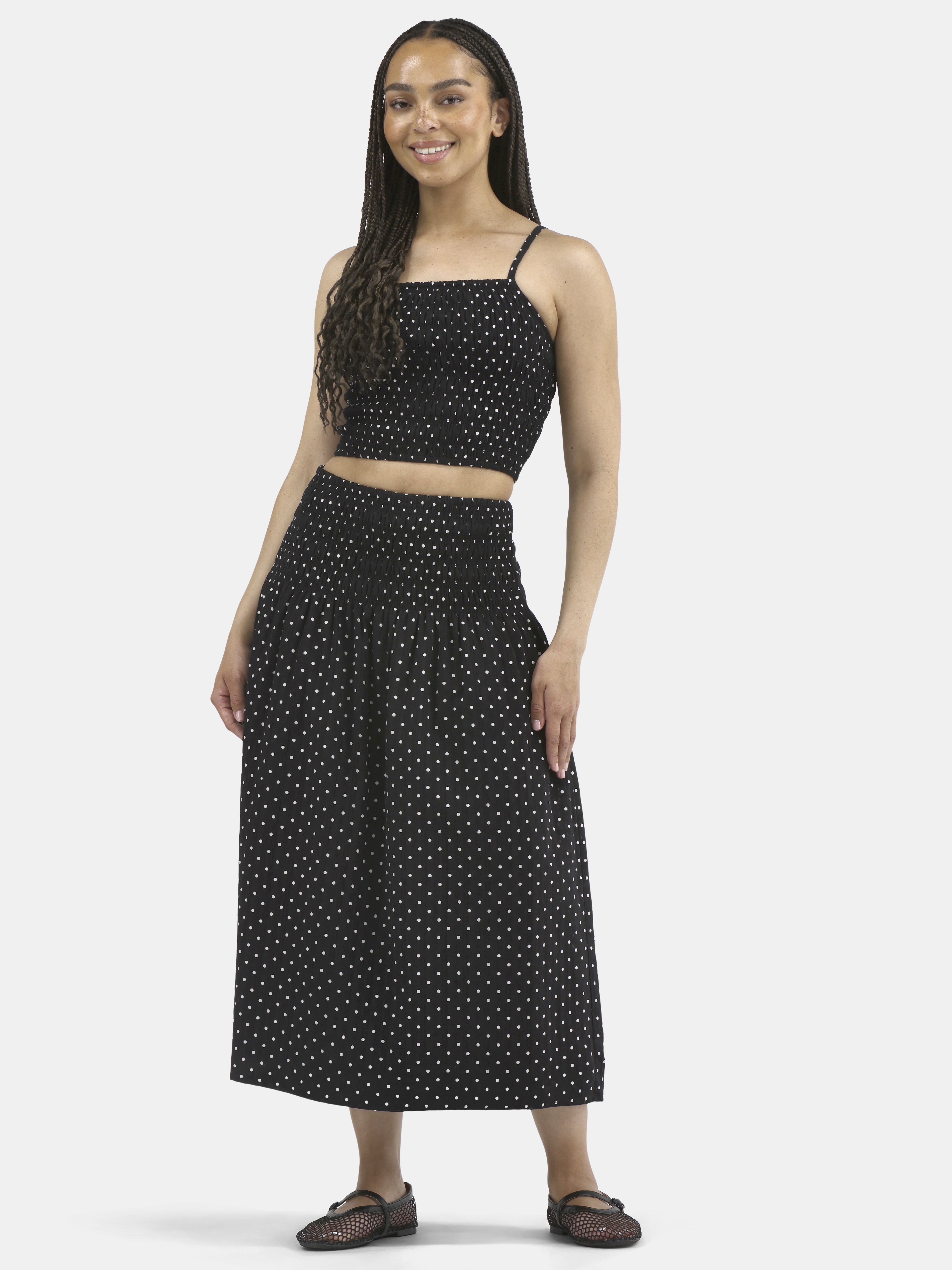 No Boundaries Crochet Lace Tube Top and Skirt Set, 2-Piece