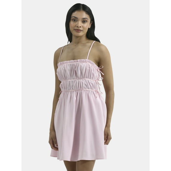 No Boundaries Smocked Mini Dress with Bows, Women's