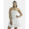 thumbnail image 1 of No Boundaries Smocked Ruffle Dress, Women's, 1 of 5