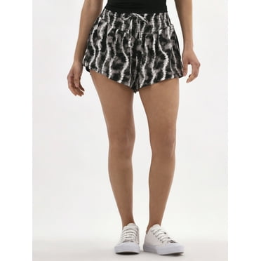 No Boundaries Smocked Waist Shorts, 2" Inseam, Women's