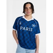 Soccer Jersey Mesh Tee with Short Sleeves, Men's XS-4XLT