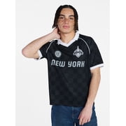 Soccer Jersey Mesh Tee with Short Sleeves, Men's XS-4XLT