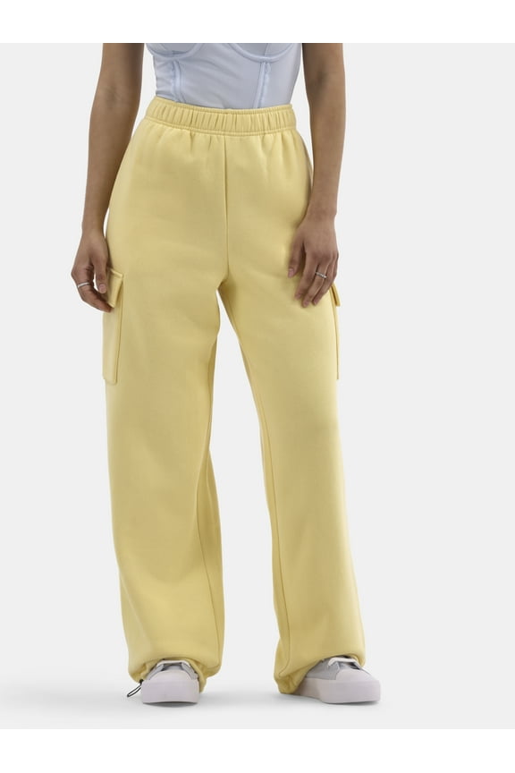 Soft Fleece Cargo Jogger Sweatpants, 29" Inseam, Women’s XXS-XXL