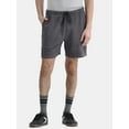 thumbnail image 1 of No Boundaries Soft Fleece Jogger Shorts, 6" Inseam, Men's and Big Men's, 1 of 5