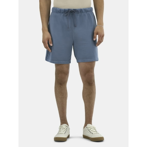 No Boundaries Soft Fleece Jogger Shorts, 6" Inseam, Men's and Big Men's