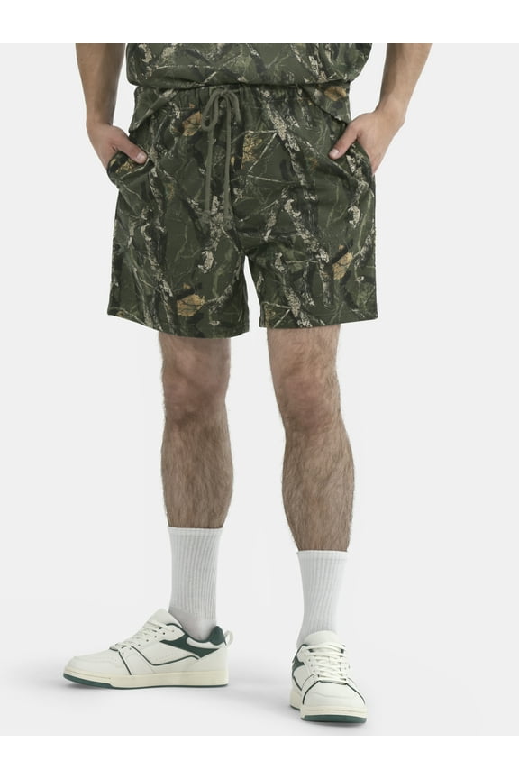 Soft Fleece Jogger Shorts, 6" Inseam, Men's and Big Men's