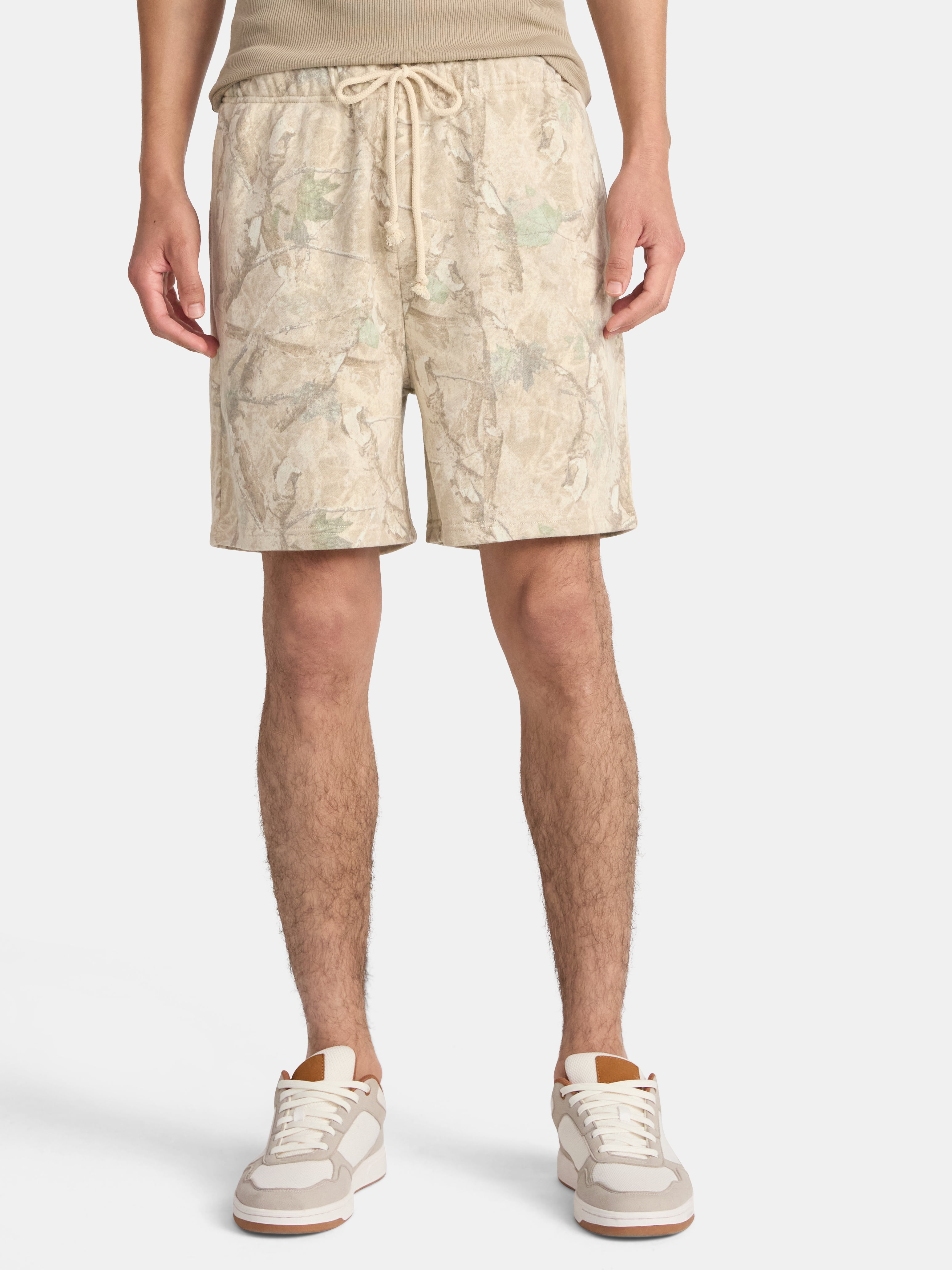 No Boundaries Soft Fleece Jogger Shorts, 6" Inseam, Men's and Big Men's