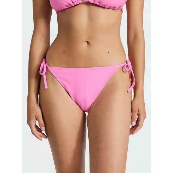 No Boundaries Solid Bikini Bottoms, Women’s