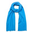thumbnail image 1 of No Boundaries Women's Solid Blanket Winter Scarf with Frayed Edge, Blue, 1 of 2