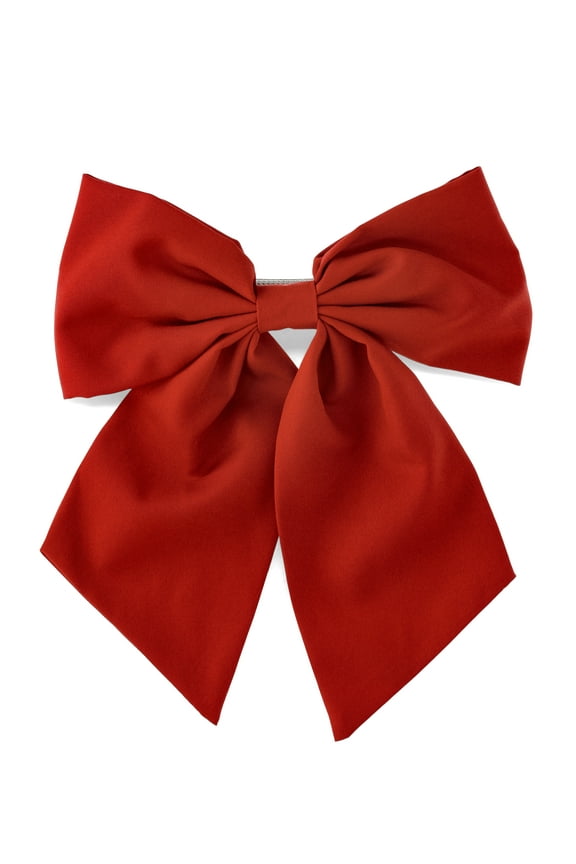 Solid Color Bow Barrette