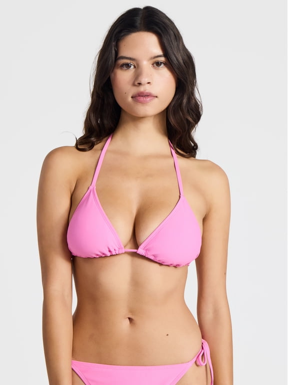 Solid Triangle Bikini Top, Women’s XXS-XXL