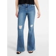 thumbnail image 1 of No Boundaries Low Rise Specialty Flare Jeans, 31" Inseam, Women's 00-18, 1 of 5