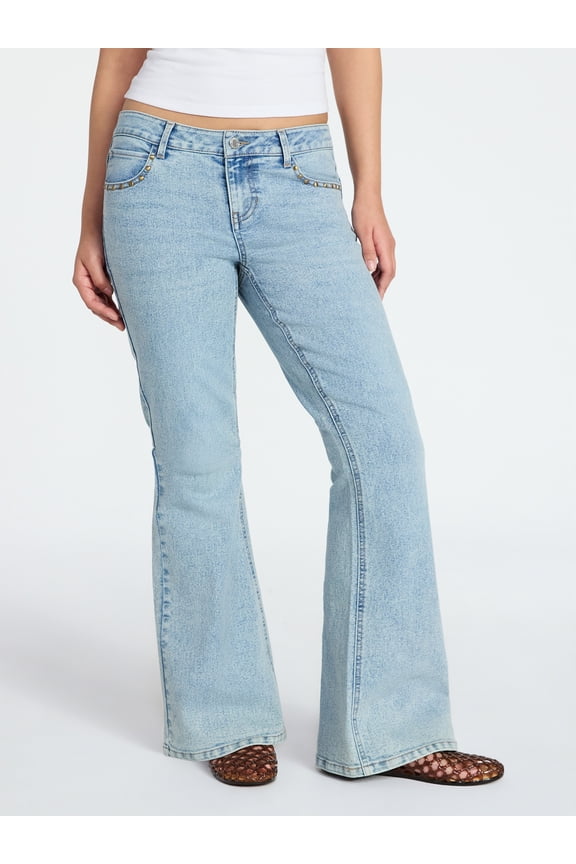 Low Rise Specialty Flare Jeans, 31" Inseam, Women's 00-18