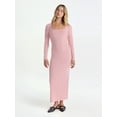 thumbnail image 1 of No Boundaries Square Neck Dress with Long Sleeves, Women's, 1 of 4
