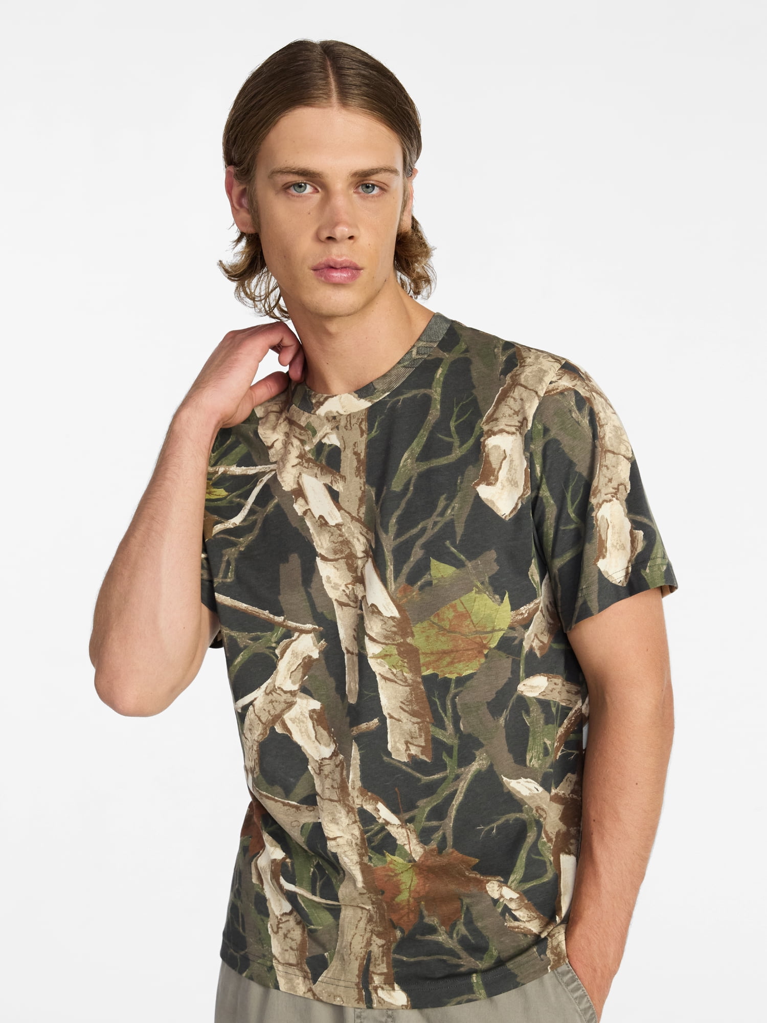 No Boundaries Standard Fit Cotton Tee with Short Sleeves, Men's and Big Men's XS-5XL