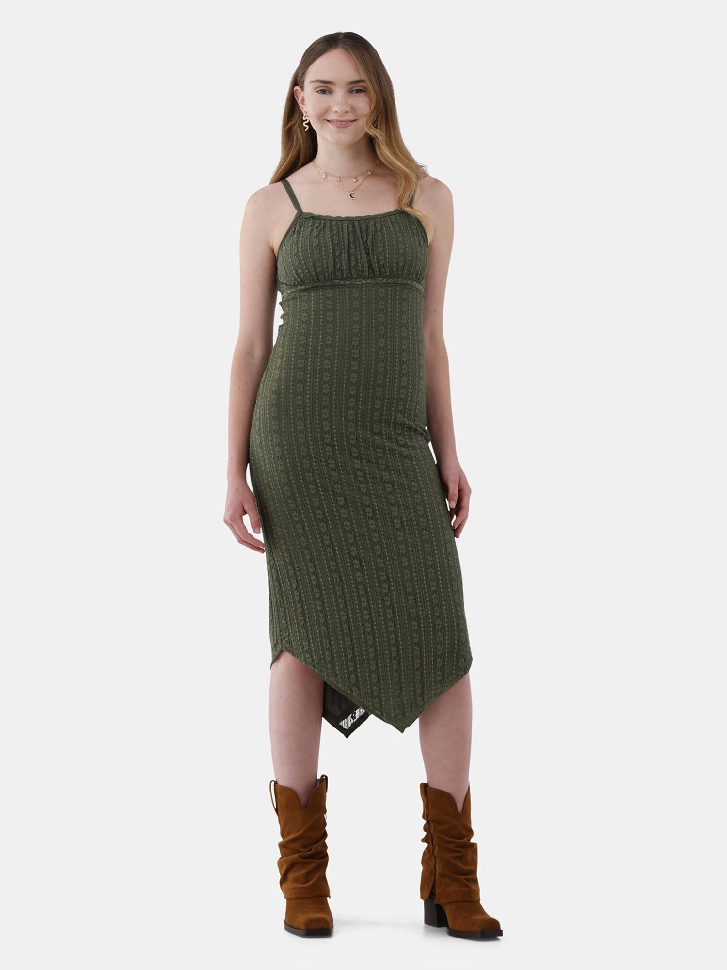 No Boundaries Lace Strap Midi Dress Women s