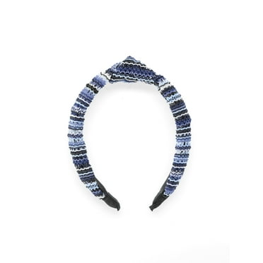 No Boundaries Striped Crochet Top Knot Headband, Women’s